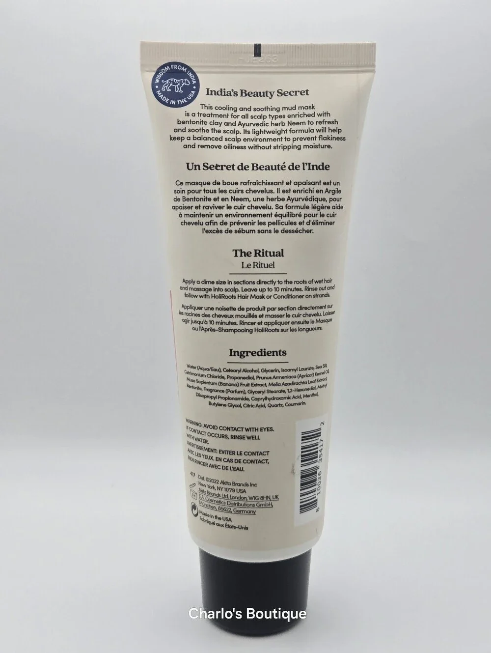 Fable & Mane SahaScalp Cooling Scalp Mud Mask - 6 fl oz / 177 ml - New Sealed